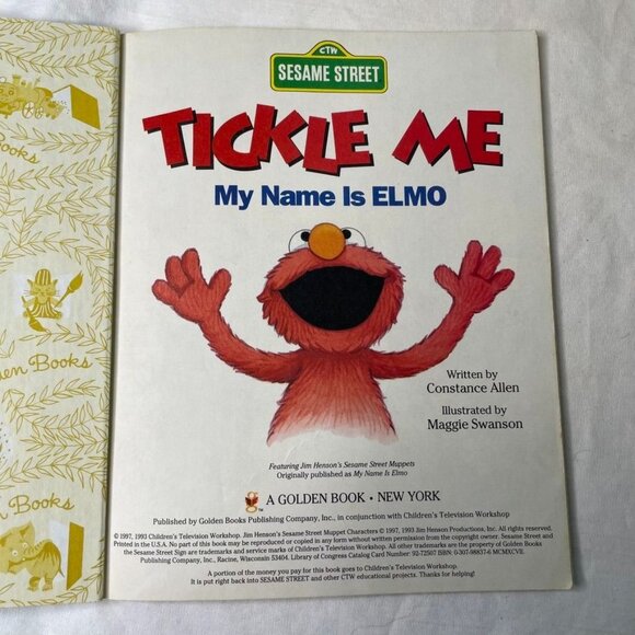 Elmo Little Golden Book Sesame Street Series Set 2 Childrens Stories u - Picture 10 of 14